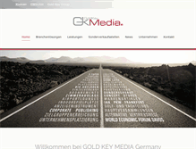 Tablet Screenshot of goldkeymedia.de